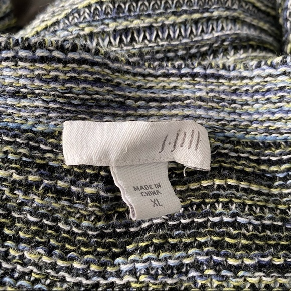 J. Jill Women's Multicolor Long Sleeve Knit Tunic Sweater Size XL - Picture 2 of 5